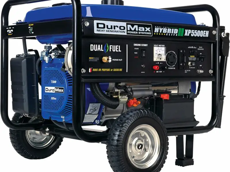 Dual fuel portable generator by DuroMax.