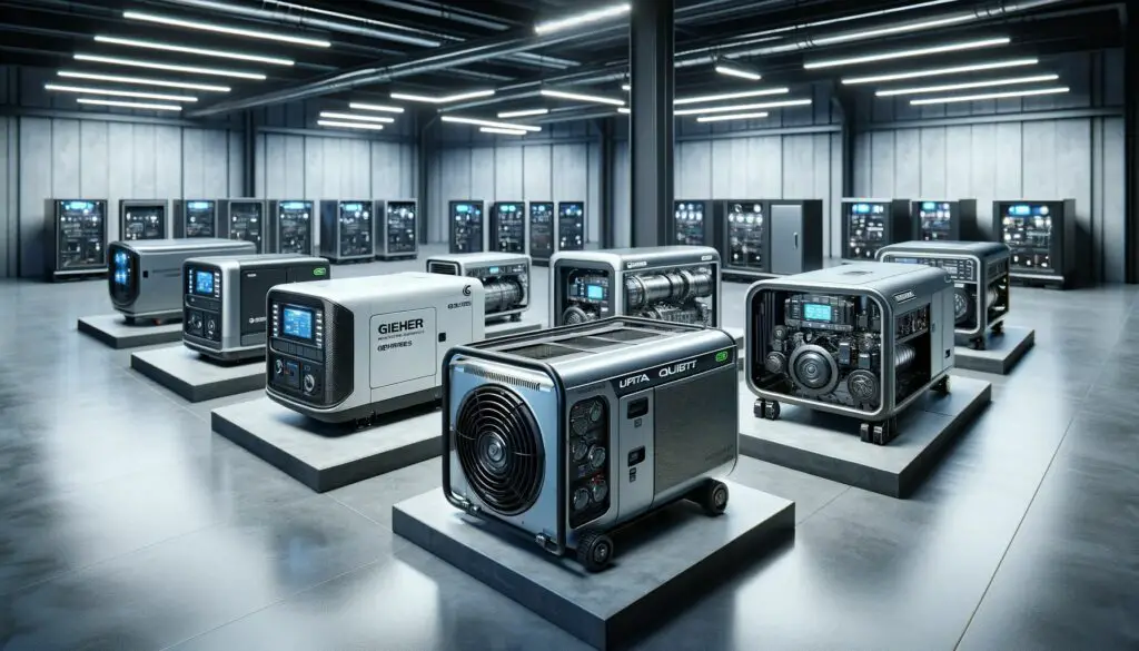 Various models of ultra-quiet, noiseless generators