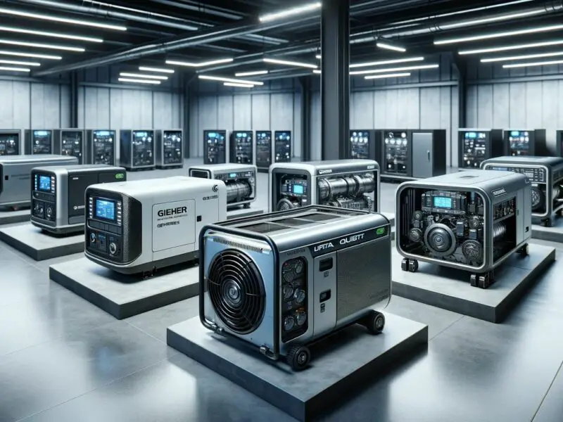 Various models of ultra-quiet, noiseless generators